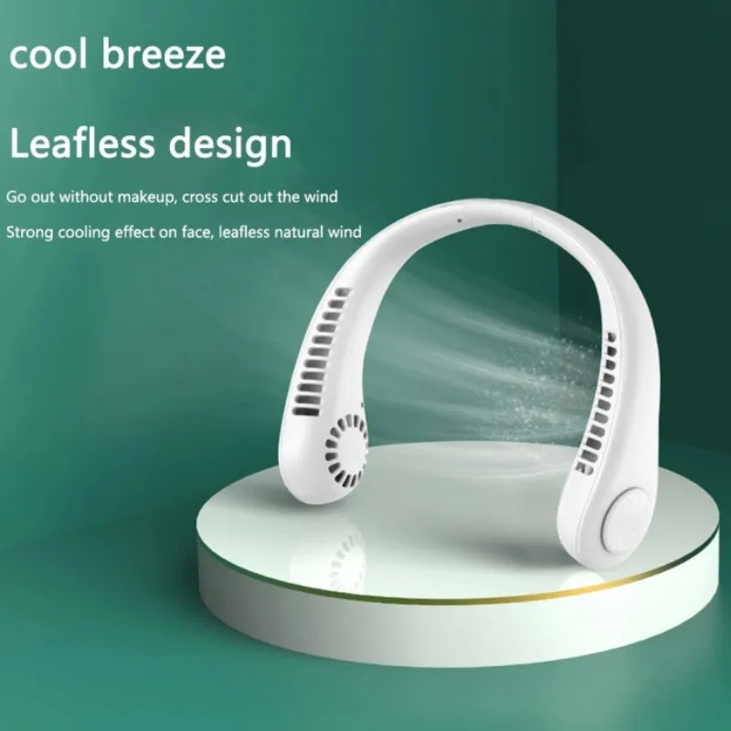Enrax Cart Portable Neck Fan, Hands Free Bladeless Fan, 360° Cooling Personal Portable Neck Fan, Hands Free Bladeless Fan, 360° Cooling Personal Rechargeable Fan