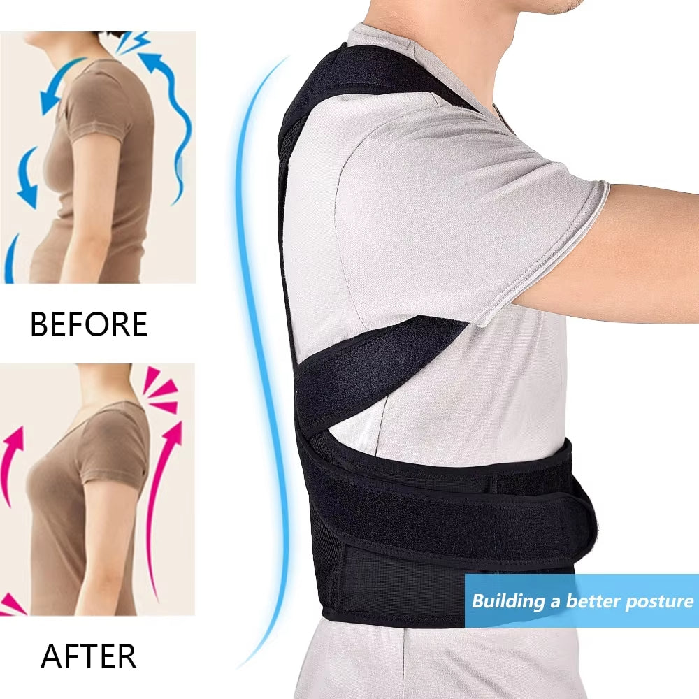 Posture belt, Posture corrector belt, Back support belt, Backbone Belt, Spine Support Belt, Back Pain Relief Shoulder Back Support Belt