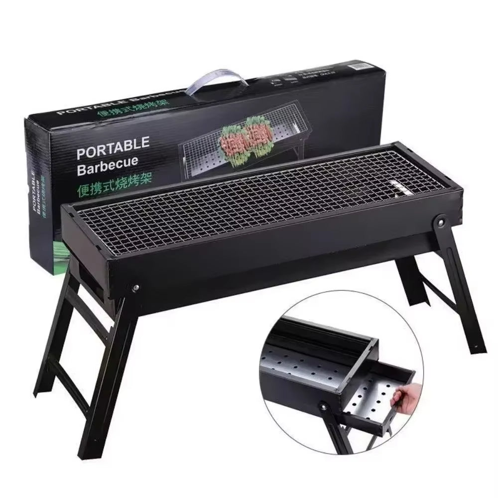 Foldable Charcoal Camping Barbecue Oven New Large BBQ Barbecue Grill Folding Portable Charcoal Outdoor Camping Picnic Burner