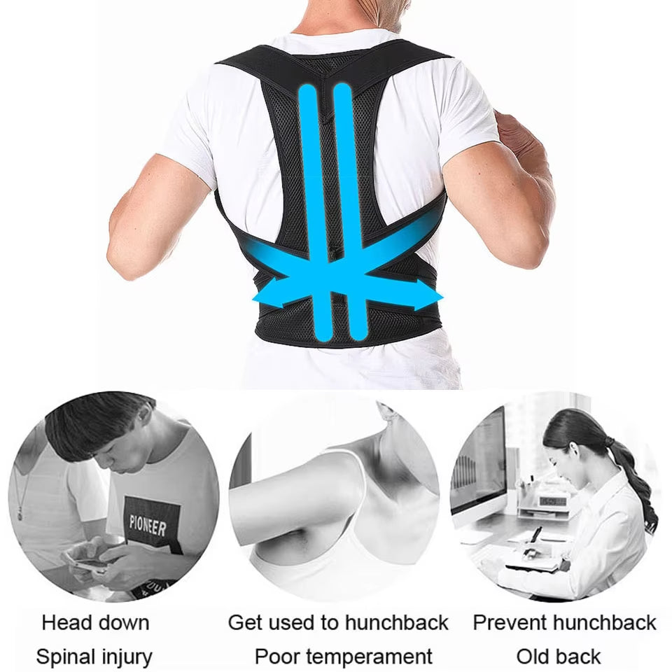 Posture belt, Posture corrector belt, Back support belt, Backbone Belt, Spine Support Belt, Back Pain Relief Shoulder Back Support Belt