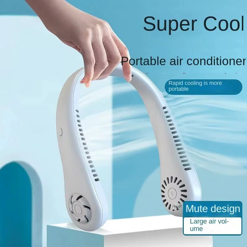 Enrax Cart Portable Neck Fan, Hands Free Bladeless Fan, 360° Cooling Personal Portable Neck Fan, Hands Free Bladeless Fan, 360° Cooling Personal Rechargeable Fan