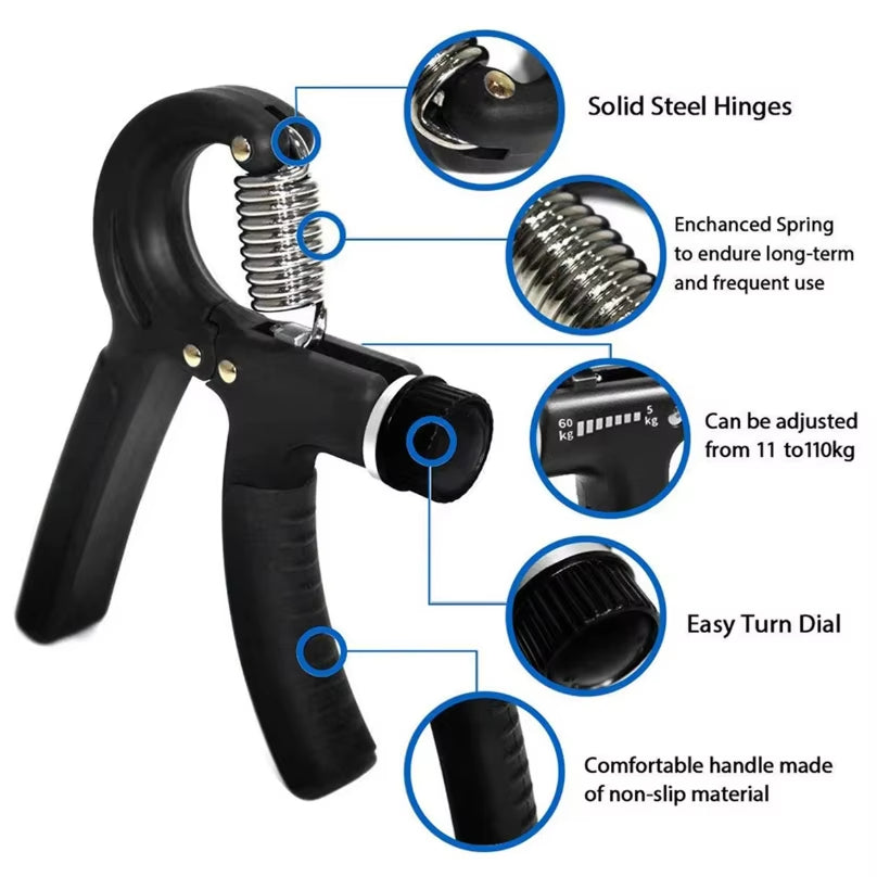 SP Dealz Counter 10KG To 60KG Weight Adjustable Professional Counter Hand Gripper for Men & Women | Counter Hand Grip|Finger Exerciser|Power Gripper