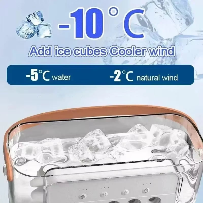 4 In 1 Fan Air Cooler - Mini Portable Cooling Fans - USB Desk Fan For Room And Office - Lightweight