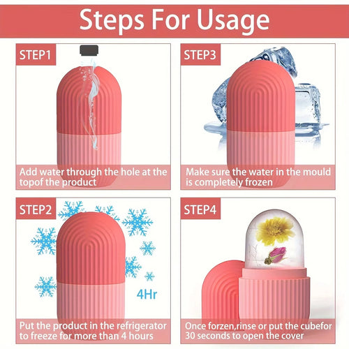 BEAUTY ICE ROLLER FOR FACE MASSAGER & EYE REUSABLE FACE ROLLERS FACIAL ROLLER BOX FACE ICE ROLLER TO ENHANCE SKIN GLOW, SHRINK & TIGHTEN PORES (PACK OF 1)