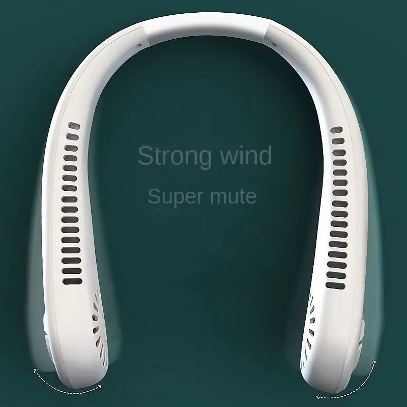 Enrax Cart Portable Neck Fan, Hands Free Bladeless Fan, 360° Cooling Personal Portable Neck Fan, Hands Free Bladeless Fan, 360° Cooling Personal Rechargeable Fan