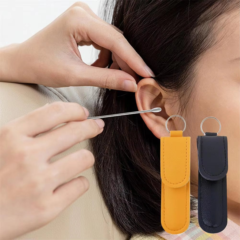 Ear Wax Cleaning Kit, 6 Pcs Ear Pick Tools, Wax Removal Kit, Ear Cleaning Tool Set, Spring Earwax Cleaner Tool for Children and Adult Multicolor