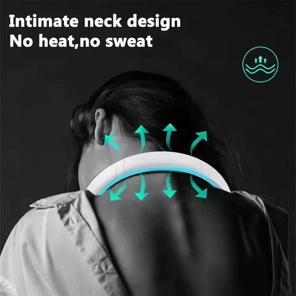 Enrax Cart Portable Neck Fan, Hands Free Bladeless Fan, 360° Cooling Personal Portable Neck Fan, Hands Free Bladeless Fan, 360° Cooling Personal Rechargeable Fan