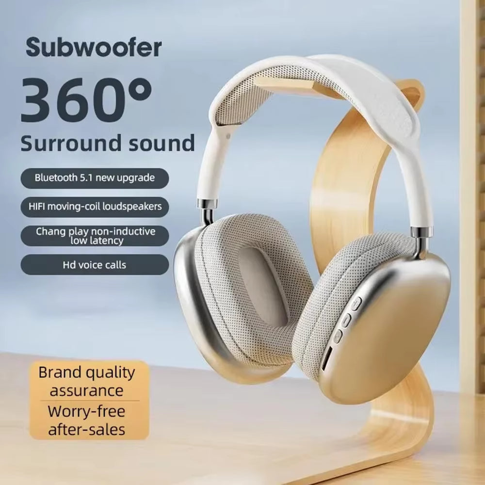 P9 Wireless Bluetooth Headphones with Mic - Pro Max, Stereo Sound Earphones for Sports and Gaming
