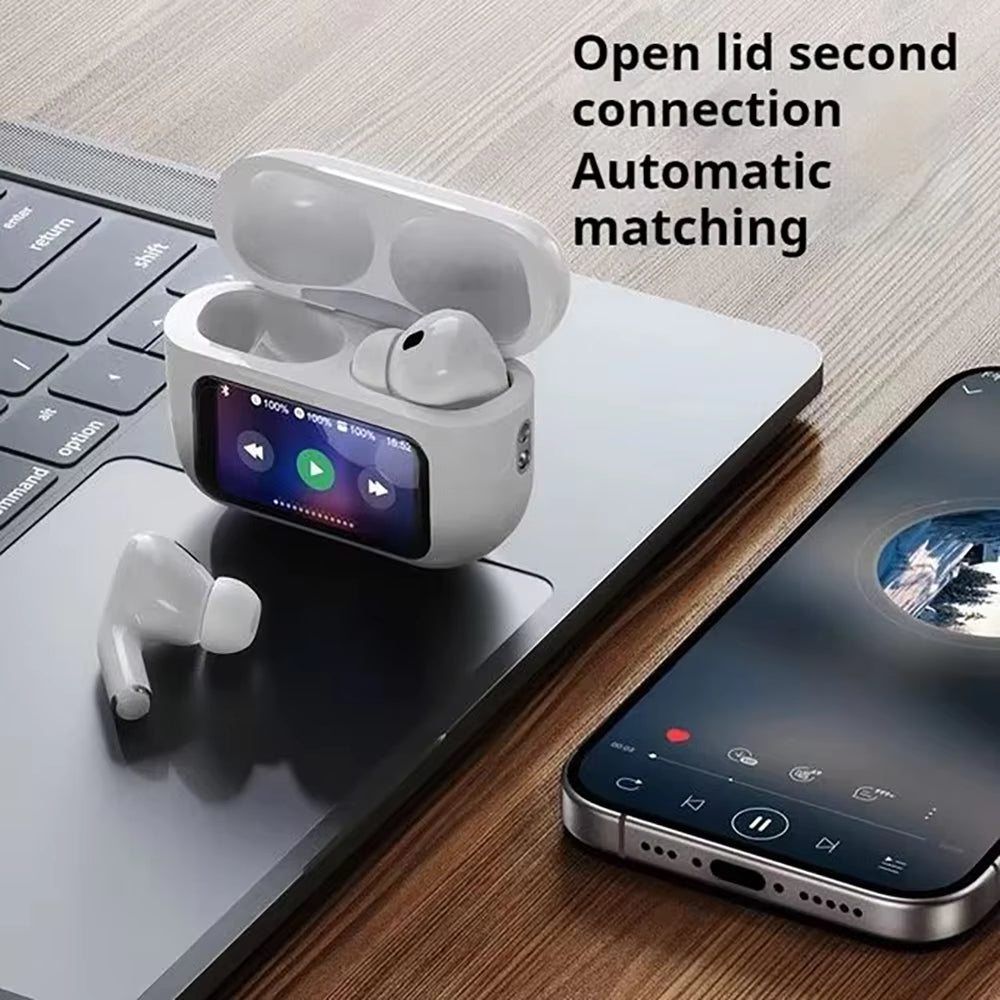 Airpods_Pro A9 ANC/ENC Dauble, Dark Noise reduction, Battery Display Touch Control.
